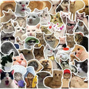 Smart Cat Mood Stickers for DIY Crafts