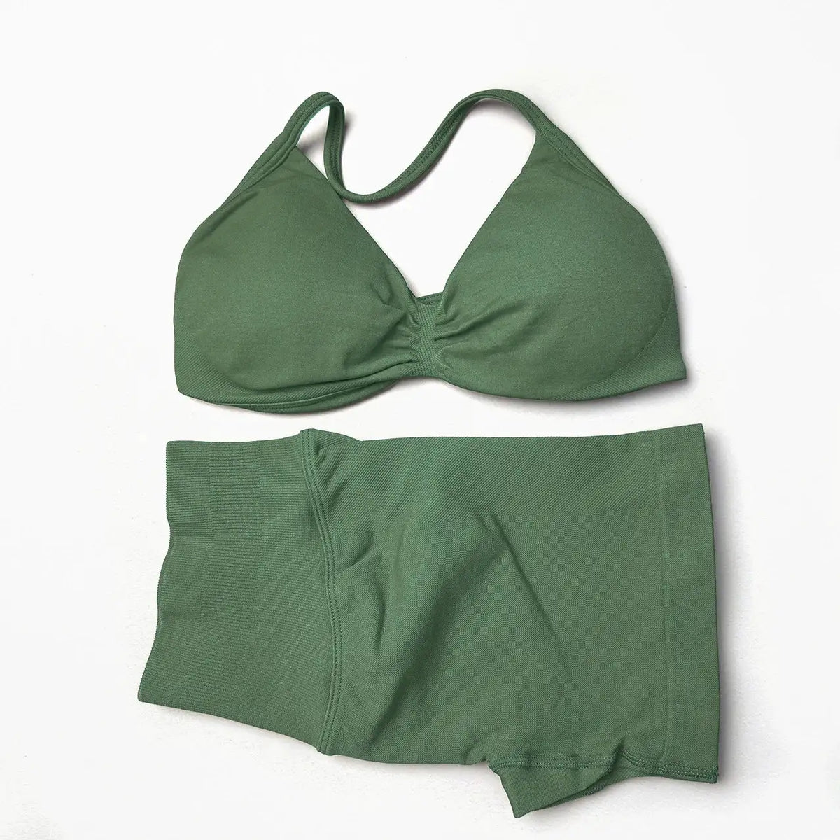 Seamless Yoga Set Women Quick Dry Push Up With Pad — product view 19