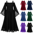 Medieval Cold Shoulder Corset Dress