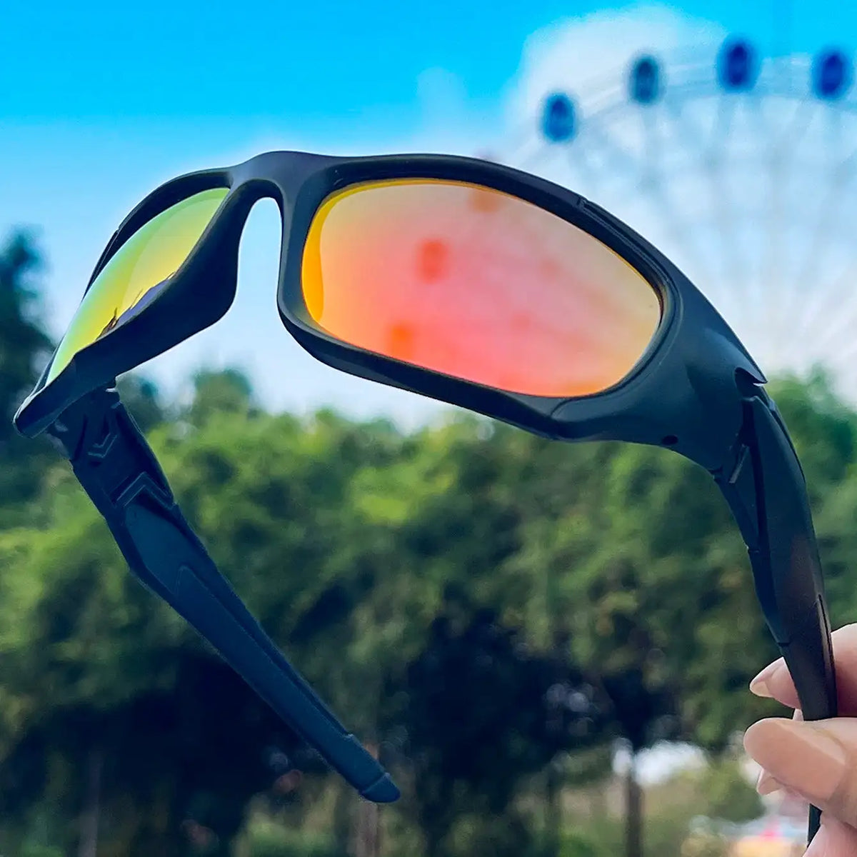 Polarized Sunglasses for Men Women Classic Camouflage Shades with UV Protection for Outdoor Driving Cycling Hiking Fishing