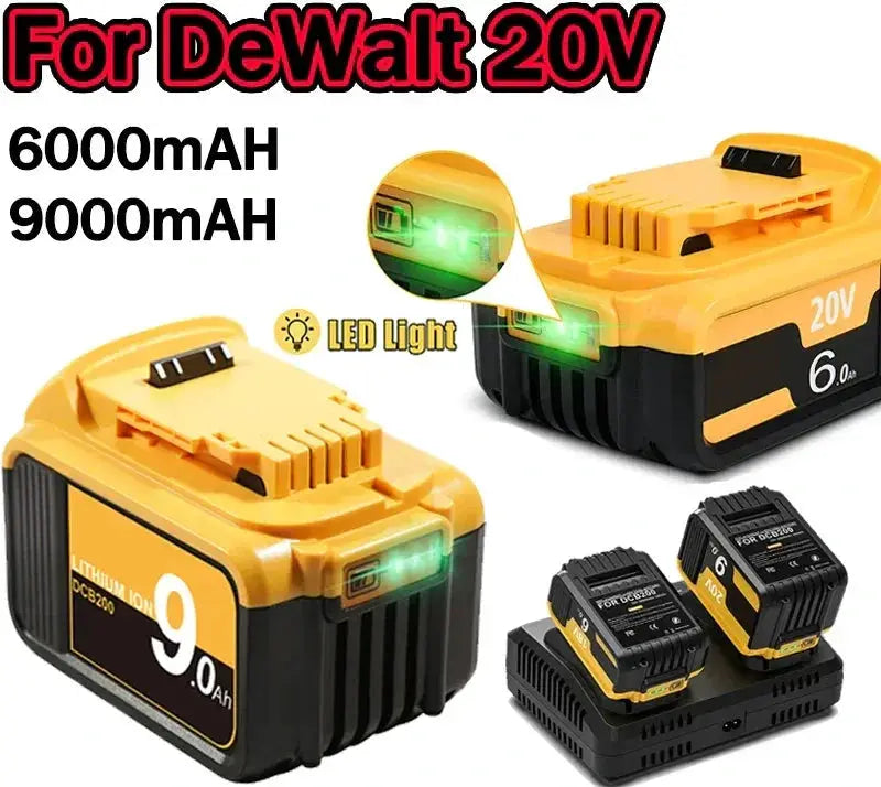 20V Lithium Ion Battery DCB200 6.0Ah 9.0Ah For Screwdriver