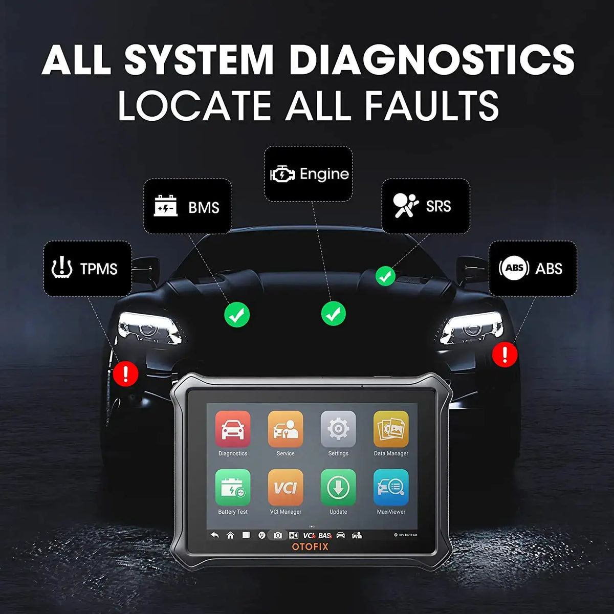 OTOFIX D1 Lite Automotive OBD2 Scanner 2 Year Update BiDirectional Control All System Diagnostic Scan Tool FCA SGW CAN FD & DoIP