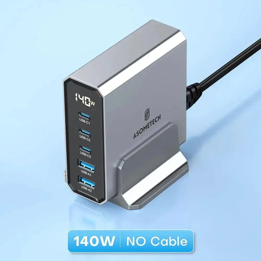 Asometech Gan USB C Charger Five Port Power Hub — product view 8