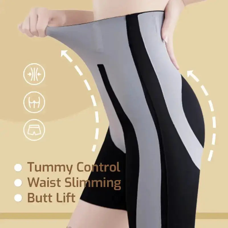 High Waisted Tummy Control Shapewear Shorts For Hip Lift