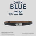 Luxury Leather Waist Belt for Women's Elegant Fashion Accessory