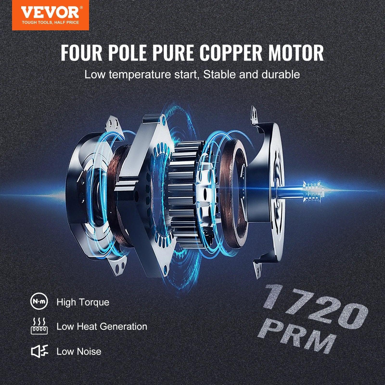 VEVOR Dual Stage Vacuum Pump 3 5 7 CFM AC120V HVAC Tool