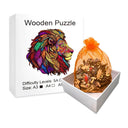 Wooden Lion Puzzle 3D Family Craft Gift Fun For All Ages