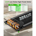 2.5 HP Foldable Under Desk Treadmill With Remote For Space Saving