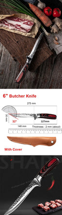 Ergonomic Boning Knife for Fish and Meat