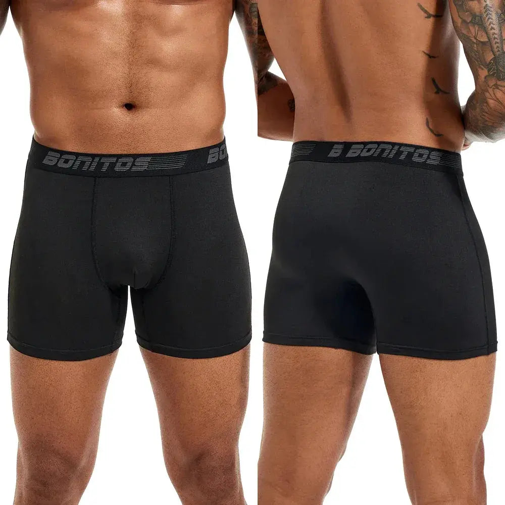 5 Pack Mens Polyester Boxer Briefs Underwear Set 2023