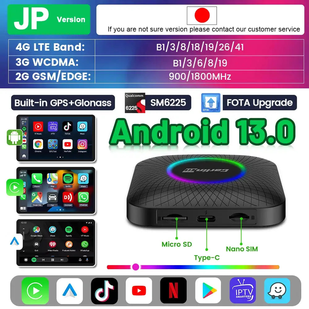 Carlinkit Ai Box Android Led Wireless Android Auto & CarPlay — product view 9
