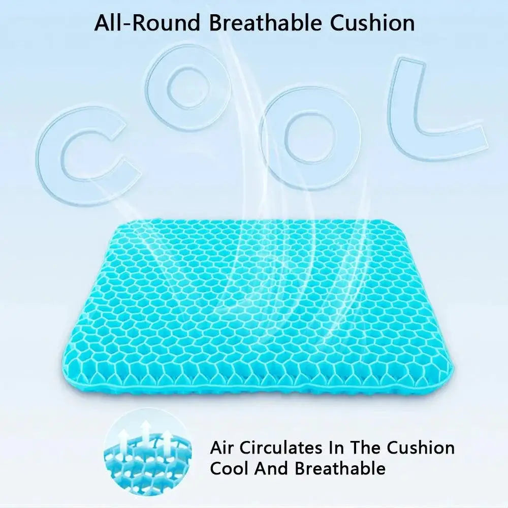 Honeycomb Gel Seat Cushion for Massage and Cooling Pad