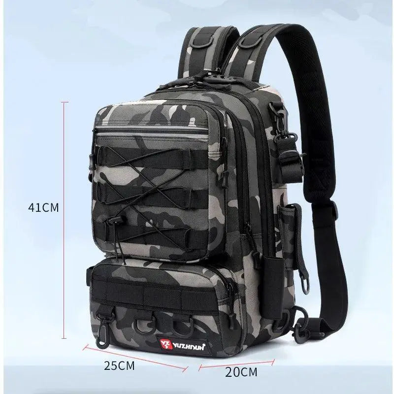 Camouflage Fishing Backpack Large Capacity Tackle Bag