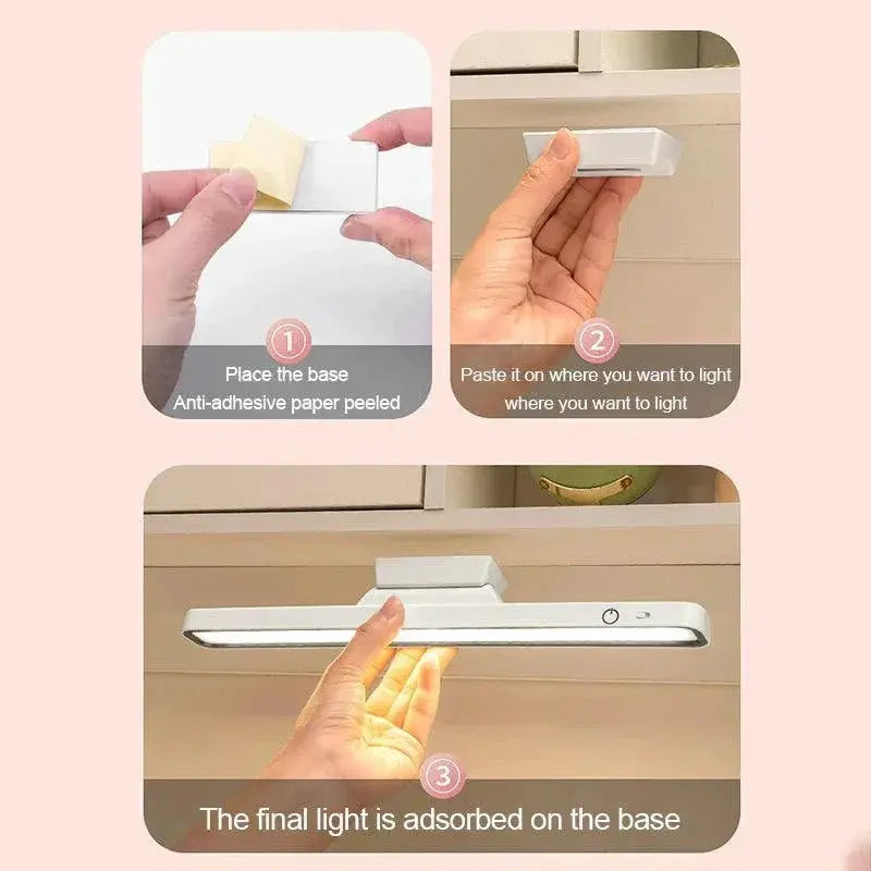 Magnetic LED Desk Lamp USB Rechargeable Adjustable Light