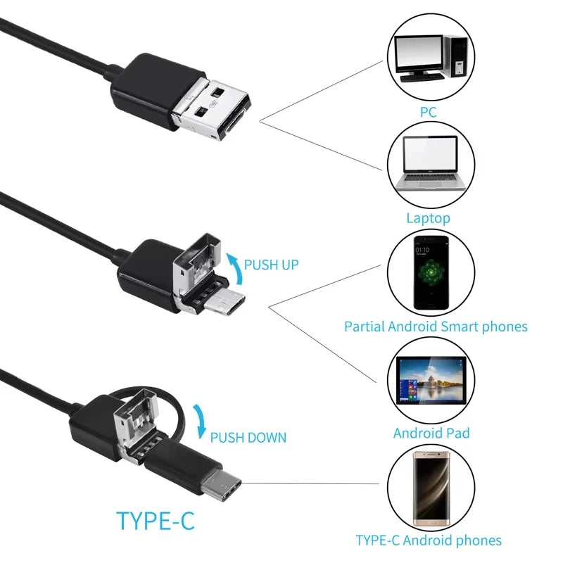 IP67 USB Inspection Endoscope