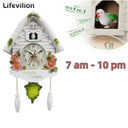 Cuckoo Clock Bird House Wall Decor Pendulum Alarm Watch Home