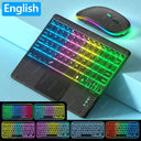 RGB Backlit Bluetooth Touchpad Keyboard for Pad 7 Colors
