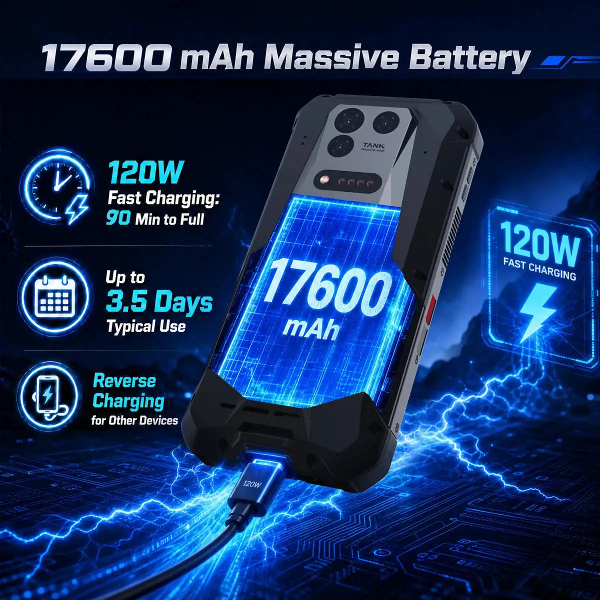 Tank Rugged Phone — product view 3