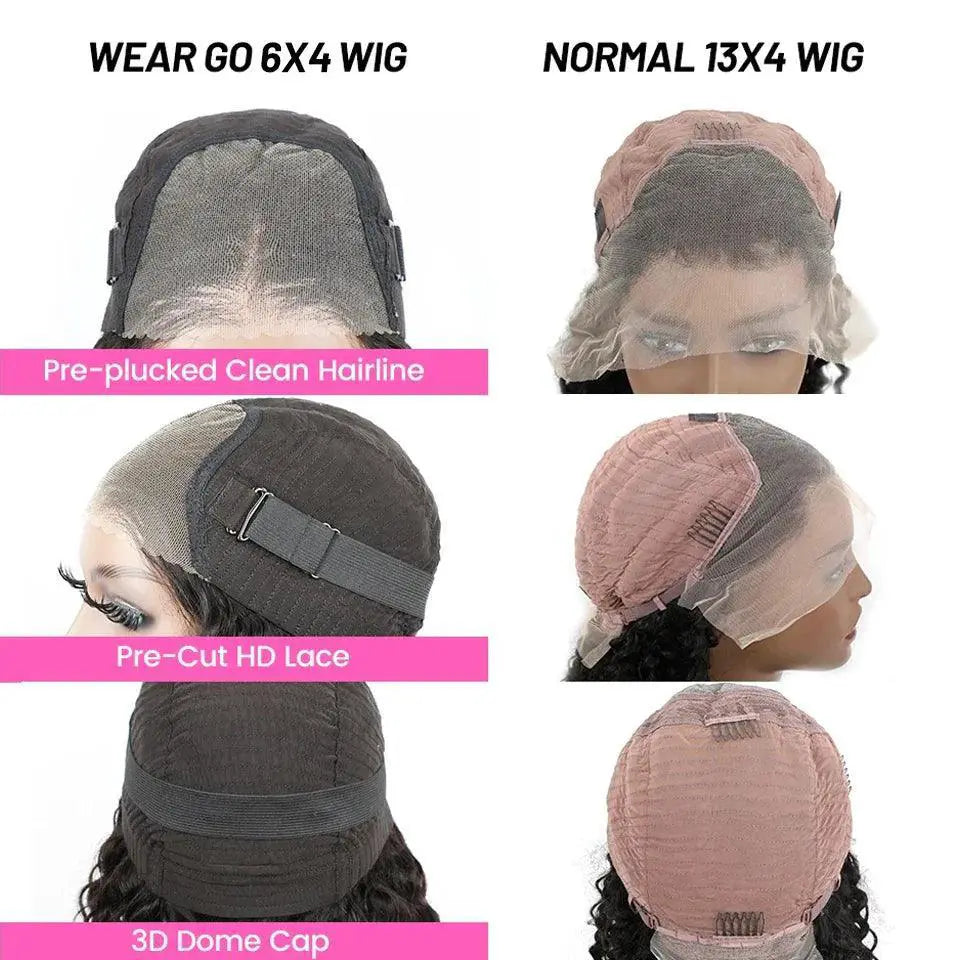 Brazilian Deep Wave Lace Wig 13x4 HD Glueless Pre Plucked