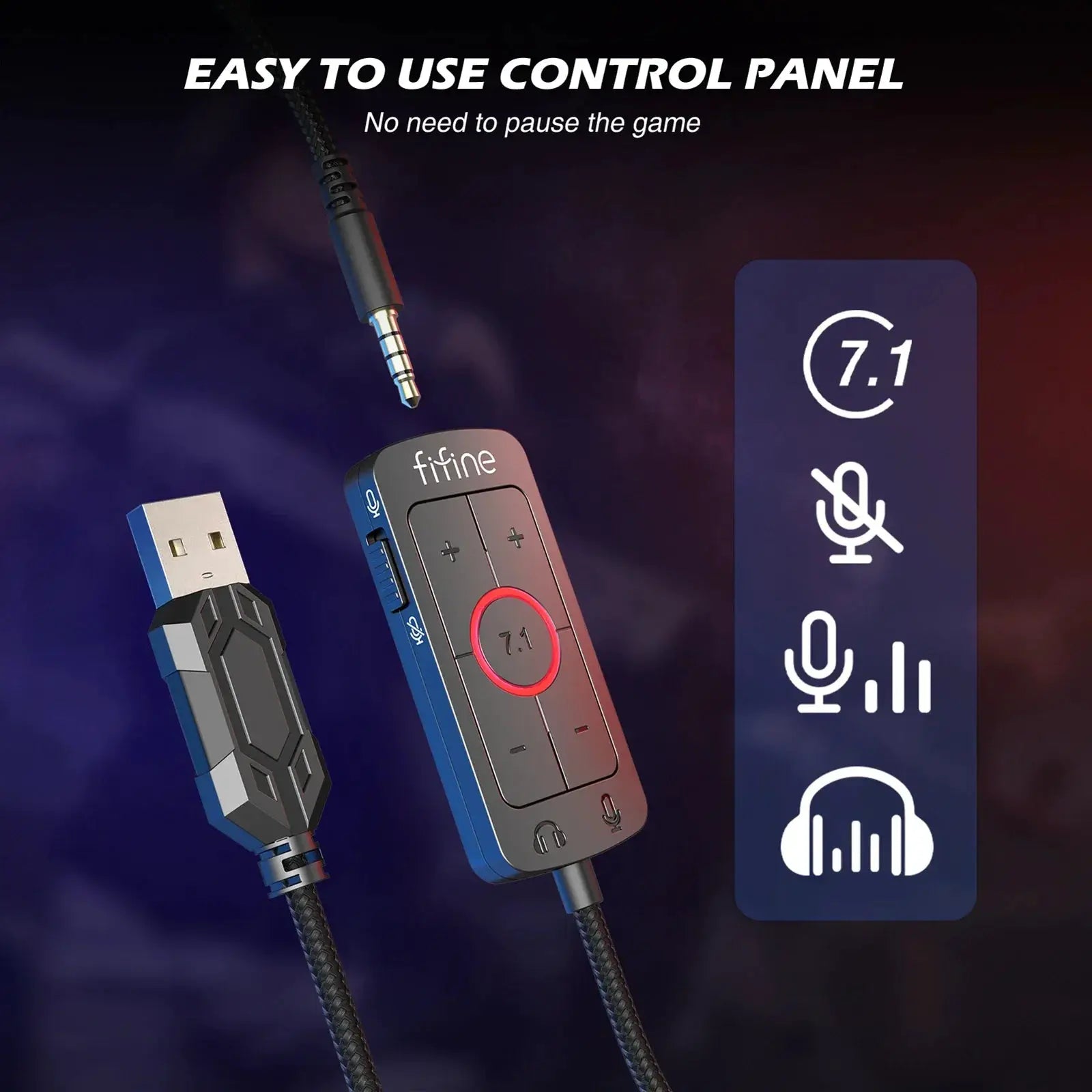 Headset USB 3.5mm Headphone With 7.1 Surround Sound