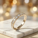 Moissanite Ring In Sterling Minimalist