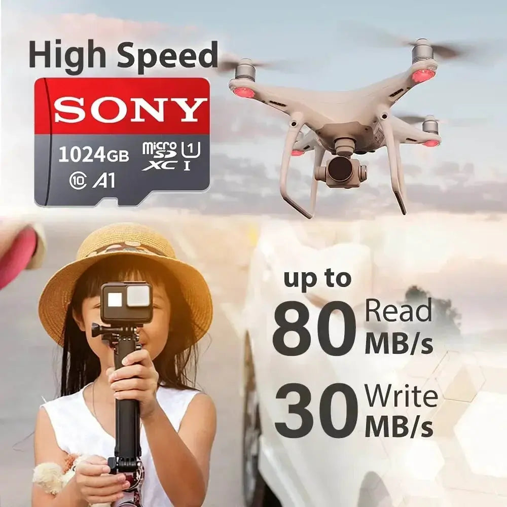 Sony Micro SD Card Class 10 1TB Memory Card For Phone Camera