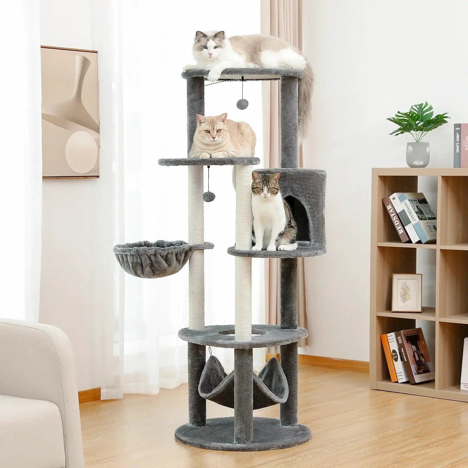 Cat Tree Tower Condo Scratching Post For Indoor Pet Fun