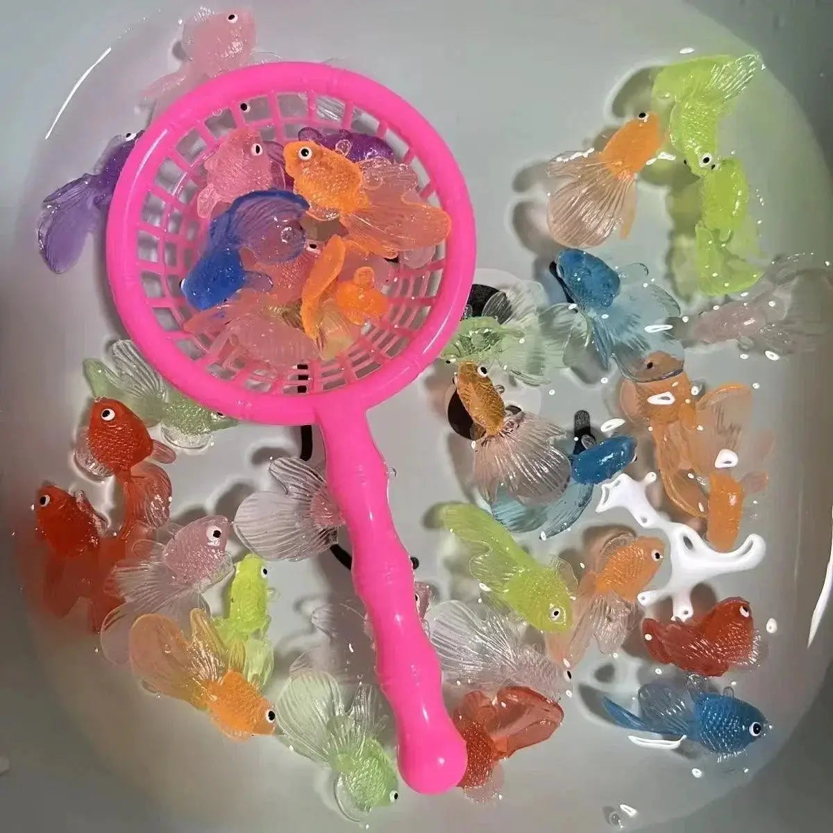 Rubber Goldfish Bath Toys for Kids Creative Play Set