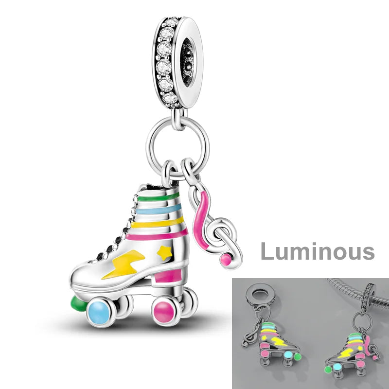 Silver Plated Charm Graduation Campus