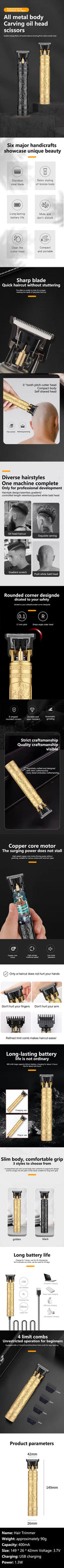 Precision Hair Trimmer for Men Grooming