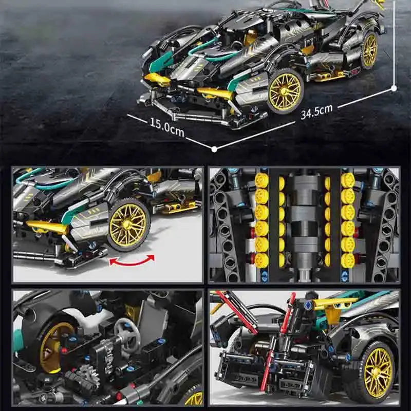 Build and Race Lamborghini V12 RC Car Kit for Kids Creative