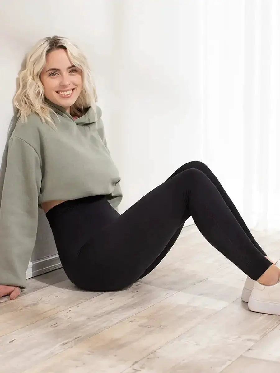 High Waist Body Slimming Leggings With Silicone Non Slip