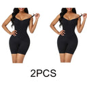 Seamless 2PCS Bodysuit Compression Shapewear for Women