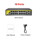 Hiseeu 48V POE Switch for Surveillance Solutions and Data