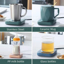 Electric Mug Warmer Coaster 16W Thermostatic Cup Warmer For Home Office Gift