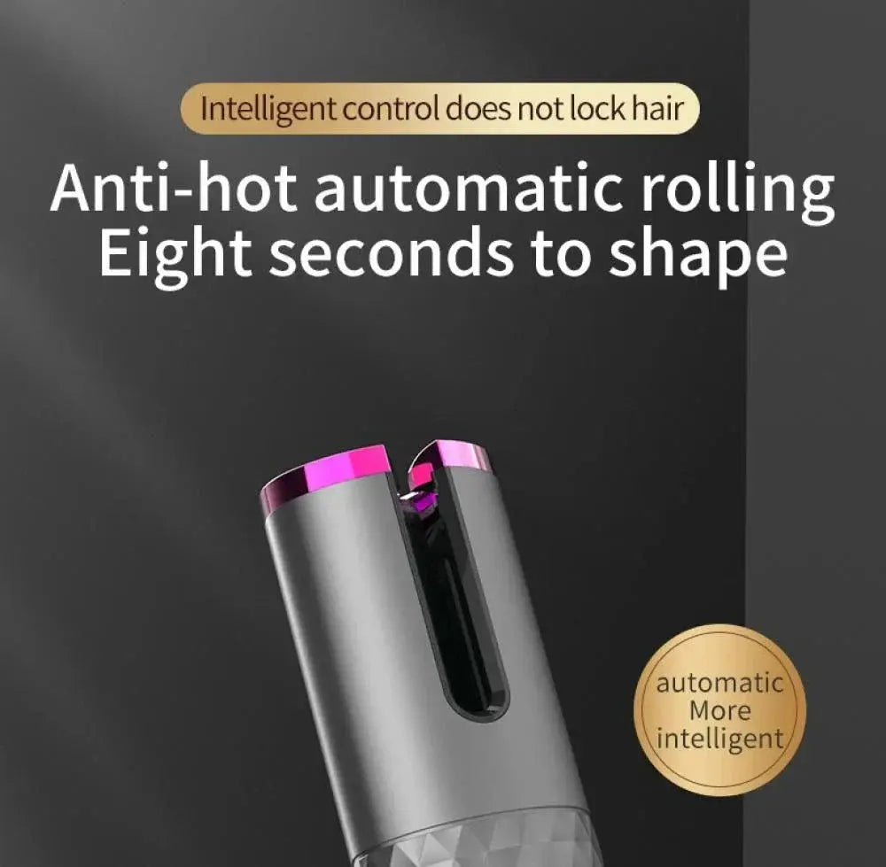 Cordless USB Rechargeable Curling Iron Portable Hair Curler