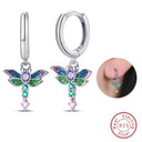Sterling Silver Chameleon Dragonfly Butterfly