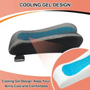 Ergonomic Cooling Gel Memory Foam Armrest Pads for Office and Gaming Chairs Set of 2