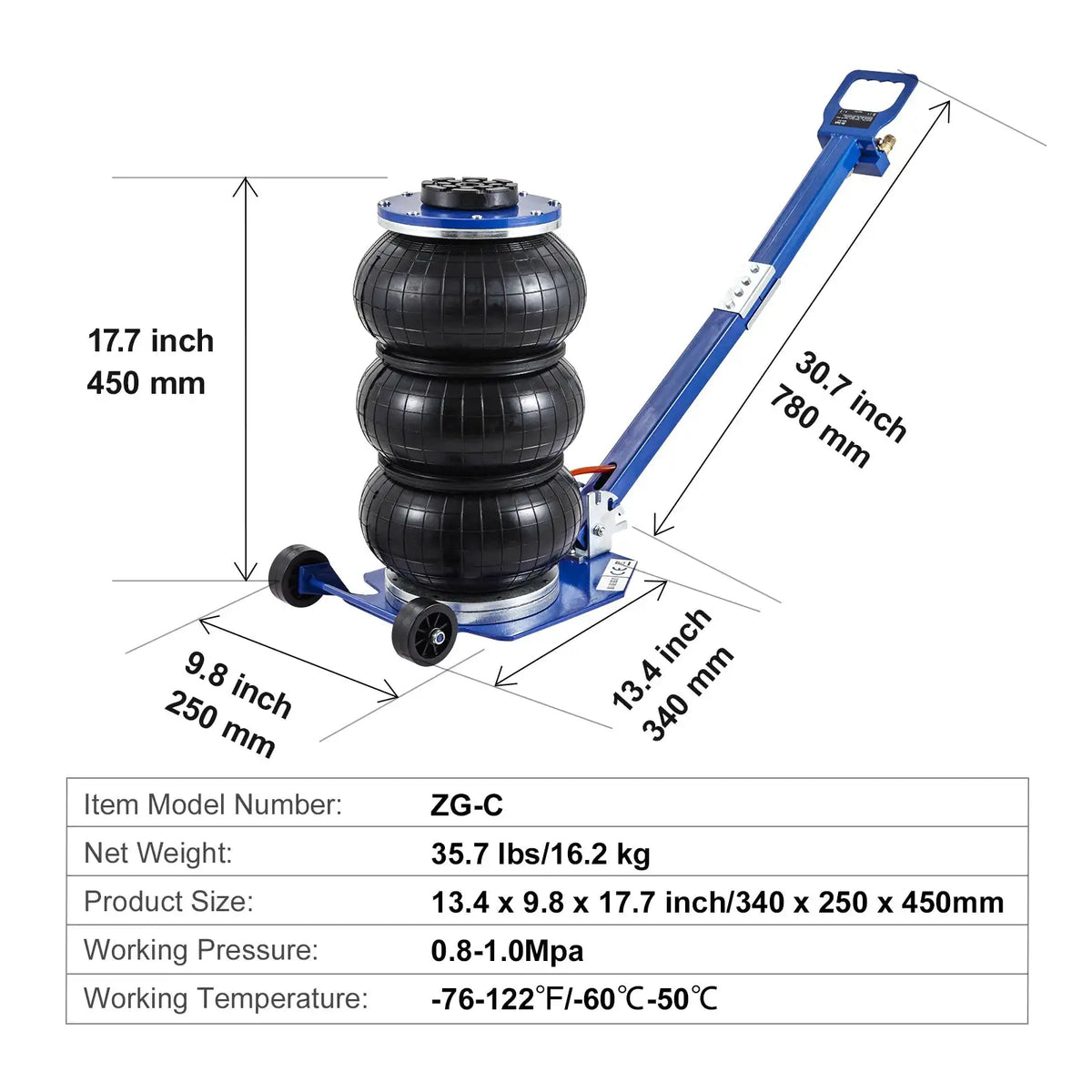 Ton Heavy Duty Air Bag Jack SUV — product view 11