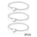 Sterling Silver Bracelet Bangles Love