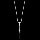 Moissanite Pendant Necklace in Sterling Silver Cbtb CB025