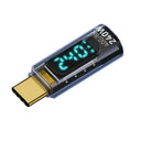 Transparent Digital Display USB 4 Full-Function Digital Charging Adapter 240W Digital Display Type-C Adapter