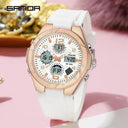 SANDA Women's LED Sports Watch Stylish Waterproof Timepiece