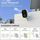 Solar Wireless Outdoor Camera with AI Motion Detection