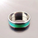 Steel Mood Ring - Changing Colors Fashion Jewelry