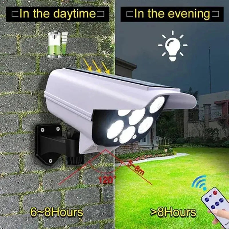 Solar Security Light With Wireless Camera LED Floodlight