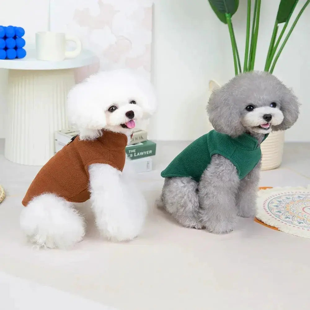 Soft Dog Vest Cozy Winter Clothing for Small Breeds