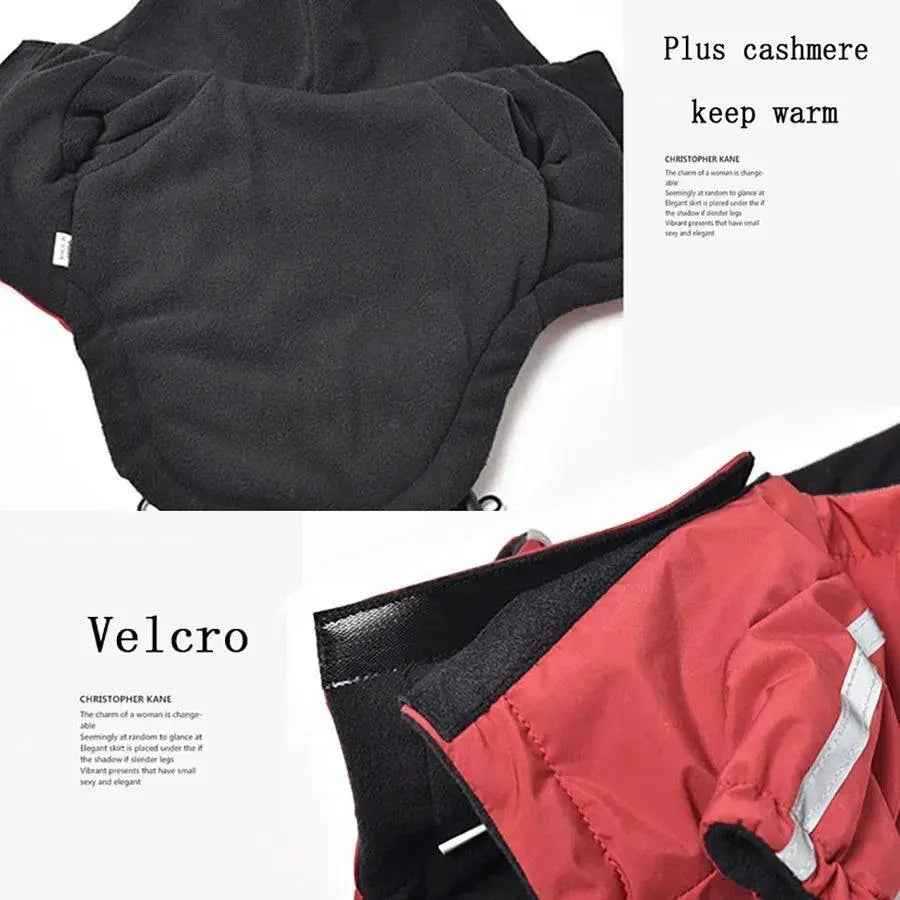 Reflective Waterproof Dog Hooded Jacket For Small Breeds