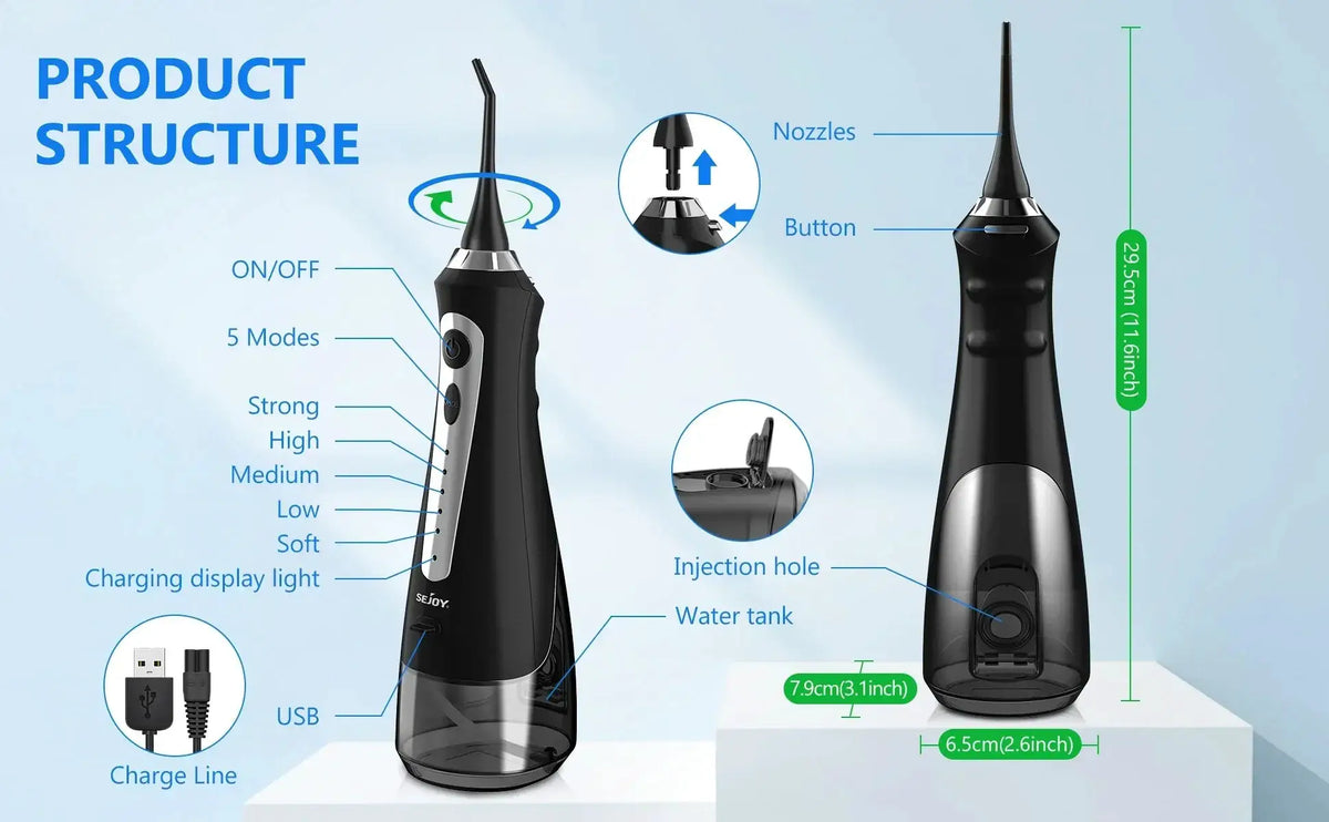 Thorough Dental Water Flosser for Travel — product view 19