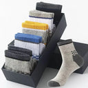 Men's Bamboo Fiber Sports Socks - 5 Pairs of Comfort